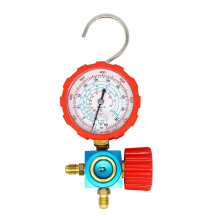 800PSI Refrigerant Manometer Air Condition Pressure Gauge Manometer Valve Manometro for R410A R22 R134A R404A