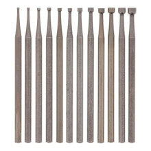 Set di Frese A Tazza Tonda da 12 Pezzi, Punte per Arrotondare il Filo con Gambo da 3/32 Pollici, Punte per Intaglio di Gioielli (0,8-3,0 Mm)