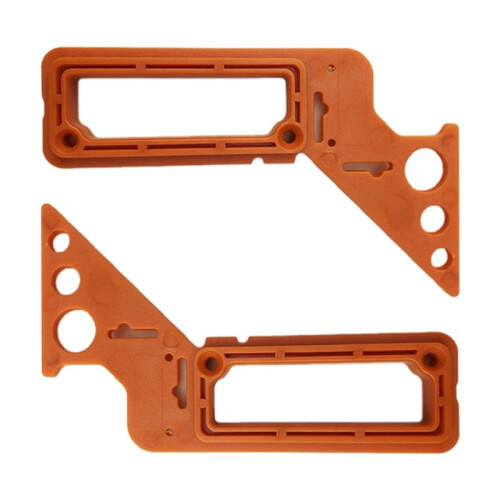 2Pcs Eight in One Multi-Angle Woodworking Angle Ruler Locator Measuring Tool Angle Ruler Plastic Scale 1