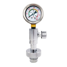 DIN Air Tank Pressure Checker with 400Bar Gauge Scba Tank Pressure Testing for Din Valve Bottles
