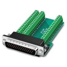 HDB44 Solderless Connector Industrial 3 Rows D-SUB 44Pin Male P Hole Plug Breakout Terminal Board Adapter,C