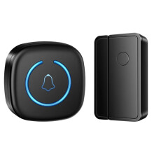 Split Type Door and Window Sensor Door Magnet Sensor 60 Songs Protection Security Anti-Theft Volume Reminder EU Black