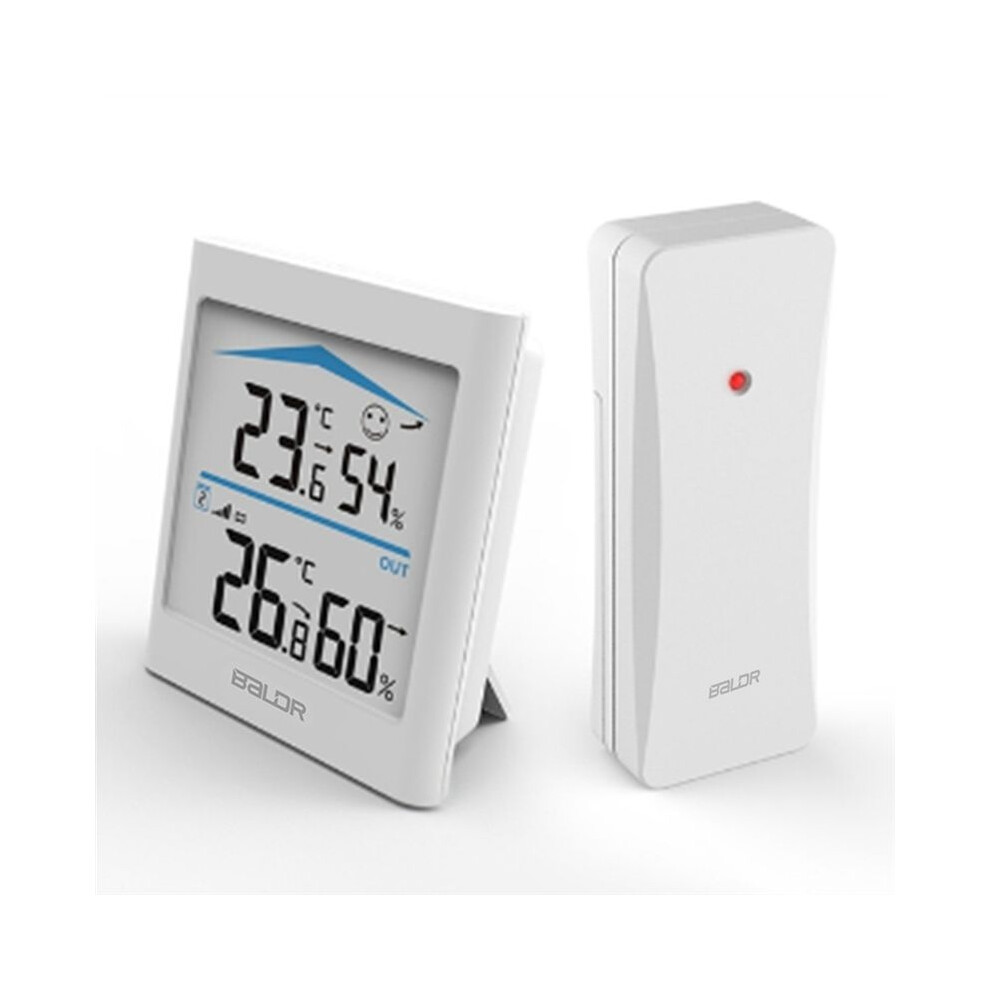Baldr Digital Lcd Weather Station Indoor Outdoor Trend Hygrometer Thermometer Wireless Remote Sensor Motion(White) White 6033189715001