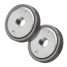 2 StüCk Winkelschleifer Druckplatte, M14 Schnellspann Winkelschleifer Spannmutter-Silber