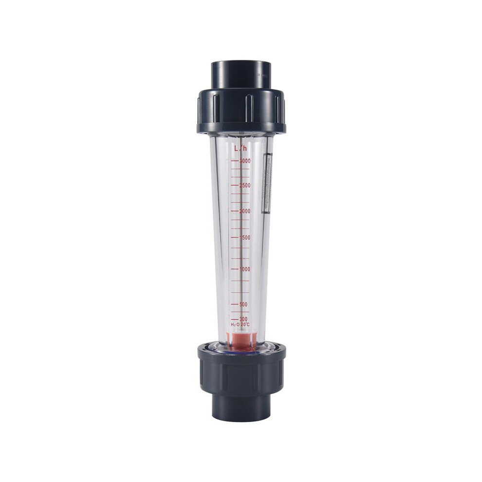 Lzs-25 Flow Meter Plastic Tube Type 300-3000L/H Water Rotameter Liquid Flowmeter Measuring Tools For Chemical Light 6032698003050