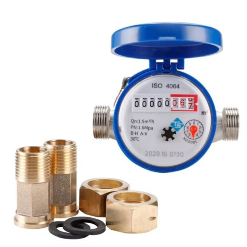 Water Meter Mechanical Rotary Pointer Counter Flow Water Meter Digital Display Water Measuring Tools