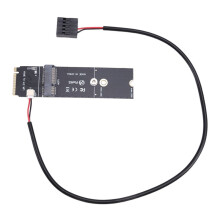 NGFF M.2 A+E Key to NVMe PCI-E SSD Port Converter Adapter for AX200 AX210 8265 7260AC WiFi BT Wireless Card