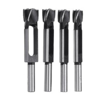 4 Stuks/Set Pen- en Deuvelplug-Snijders voor Taps Toelopende Pluggen, 8 mm, 10 mm, 12 mm en 15 mm Kurkboor