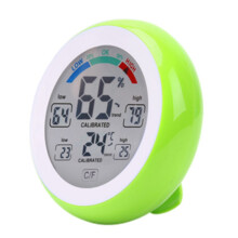 Digitale Monitor Hygrometer Thermometer Binnenkamer Thuistemperatuur Vochtigheidsmonitor voor Thuiskantoor Babykamer Groen