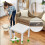Spray Microfibre Pad Floor Cleaning Mop for All Floor Types Bottle W/ 2 Pads 15
