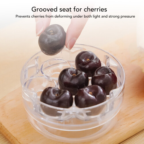 7 Holes Multi Cherry Pitter, Red, Quick Release & Multifunctional Kitchen Tool 2