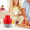 7 Holes Multi Cherry Pitter, Red, Quick Release & Multifunctional Kitchen Tool 4
