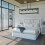 Canapé básico 150x190 cm en blanco Luxury 3D 7