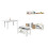 Pack salón con mesa de centro y mesa de comedor Alix Max 2