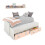 Cama doble juvenil con estante Kenia 6