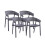 Pack 4 sillas de exterior Diza 3