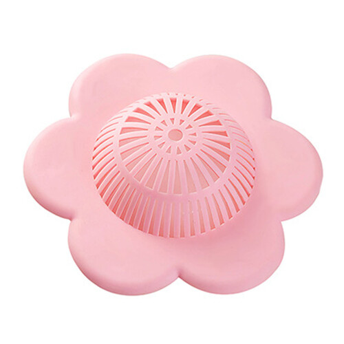 Pink PVC Drain Filter Cover for Kitchen Bathroom Sink Clogging Prevention 1