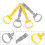 4Pcs Assorted Color Pull Up Rings PP Nylon Hanging Handles 10