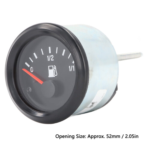 Indicateur de carburant LED étanche 52 mm 0/1/2/1/1 24V Haute précision 1