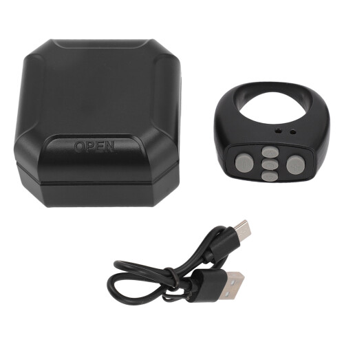 Bluetooth Remote Control Ring 10M, 200mAh, V5.3, Black 1