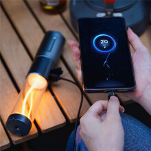 Lampe Torche LED Haute Puissance pour L'Extérieur, avec Écran, pour Camping, Pêche, Urgence, Zoom