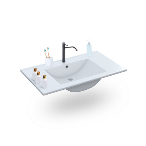 Pack de baño con lavabo cerámico Feel S 1