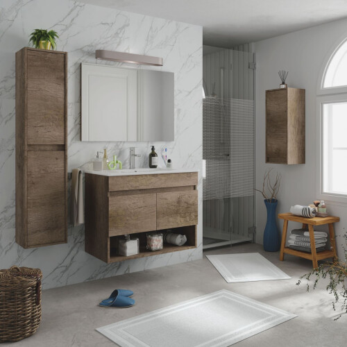 Pack de baño con lavabo de resina Thai 2