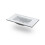 Lavabo de resina rectangular en blanco 80x45 cm Nilo Blanco 4