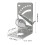 Weatherproof Right Angle Mount Kit for Starlink V2 Rectangular Dish, Stainless Steel White 2