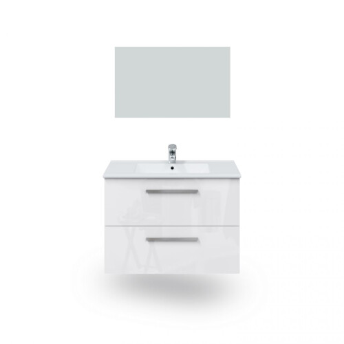 Mueble de baño con espejo Feel 2 cajones 1