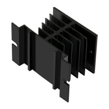 9PCS Heatsink PID Temperature Controller Heat Sink for Solid State Relay and SSR Radiator Module Black for SSR-10,25,40A