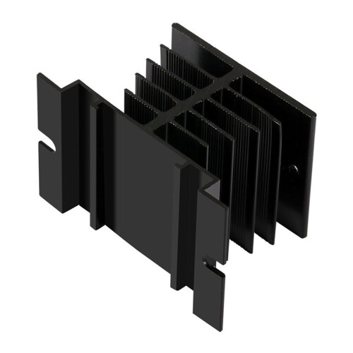9PCS Heatsink PID Temperature Controller Heat Sink for Solid State Relay and SSR Radiator Module Black for SSR-10,25,40A