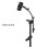 Adjustable Instrument Stand with Rackmount Bracket Clip Microphone Clip Soft Rubber Shock-Absorbing Structure for Cello 5