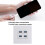 4-Port Ethernet Wall Plate USB 3.0 86x86mm Data Panel 5