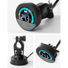 5918 DC8-100V Digital Circular Voltmeter Waterproof Battery Capacity Monitor Car Voltage Meter Tester A