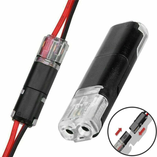 30Pack Double - Wire Plug-in Connector, Pluggable 2/3/4 Pin 4 Way LED Wire Connectors Low Voltage Wire Connectors 2