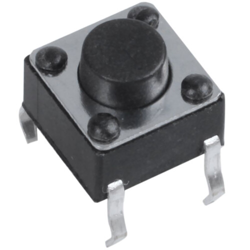 100 Pcs 6X6X5mm 4-Pin DIP Through Hole Momentary Tactile Push Button 1