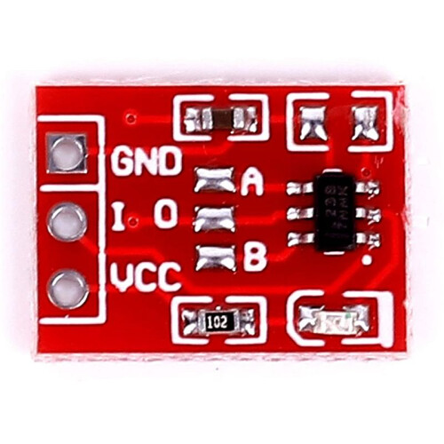 200Pcs TTP223 Touch Key  Module Touching Button Capacitor Type Single Channel Self Locking Touch  Sensor 2