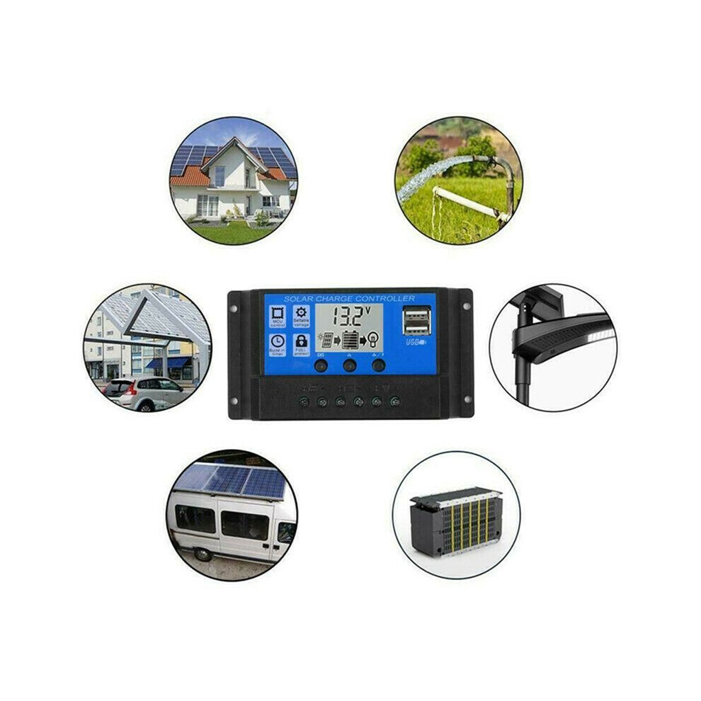 2X 180W Solar Panel Kit 12V Battery Charger with 50A Controller for ...
