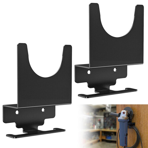 2 Packs Angle Grinder Holder,Angle Grinder Stand Tool Wall Mount Bracket for 5inch Grinder,Angle Grinder Storage 1