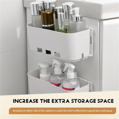 2 onE Pull-Out Closet Shelf, Kitchen Pull-Out Closet Basket Organizer, Pull-Out Drawers, Storage Basket 2