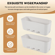2 onE Pull-Out Closet Shelf, Kitchen Pull-Out Closet Basket Organizer, Pull-Out Drawers, Storage Basket