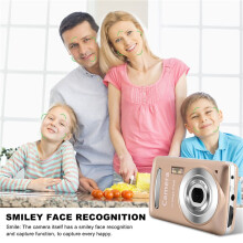 Digital Camera,Portable Cameras 16 Million HD Pixel Compact Home Digital Camera for Kids Teens Seniors Golden