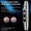 Double  Jade Flashlight 6 Light Source USB Direct Charging Identification Jewelry Jade Fluorescent Lamp, Silver 4