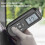 Digital Coating Thickness Gauge 0.01mm/1Mil Black Thickness Meter with Screen LCD Display Calibration Function for Car B 5