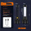 2 Pack LED Rechargeable Flashlight Solar Flashlights for Home, Camping,Hiking, Emergencies, Adventures 8