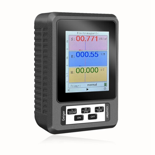 XR2 BR-9A Handheld Electromagnetic Radiation Detector High Precision Electromagnetic Radiation EMF Meter Tester Black 1