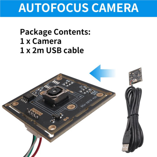 Autofocus Camera Module 8MP CMOS IMX179 Sensor HD 4K 3264 X 2448 Mjpeg  USB2.0 Webcam Board for Linux, Windows 2