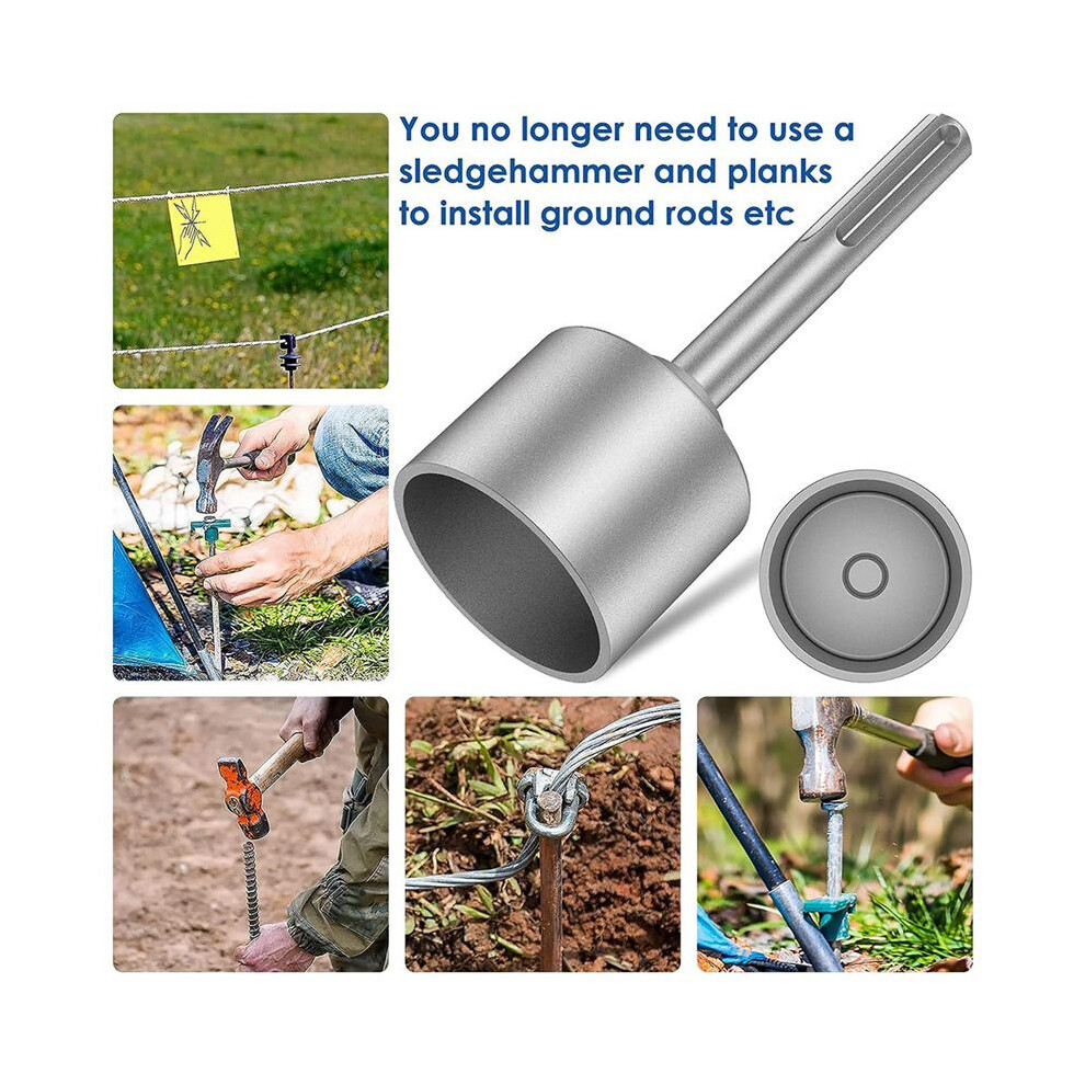 Sds Ground Rod Driver For Rotary Hammer Drills Metal Ground Rod Bits Driver Socket For Gbh-3-28 Gbh2-26(21Mm) 6034088833209