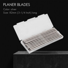 10Pcs Reversible High Speed Steel Planer Blades 82Mm X 5.5Mm For Cutting Soft Hard Woods Ply-Wood Board Woodworking Power Tool